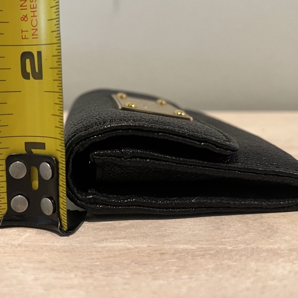 Michael Kors Black Leather Bi-fold Wallet With Goldtone Metal Accents - Picture 8 of 10
